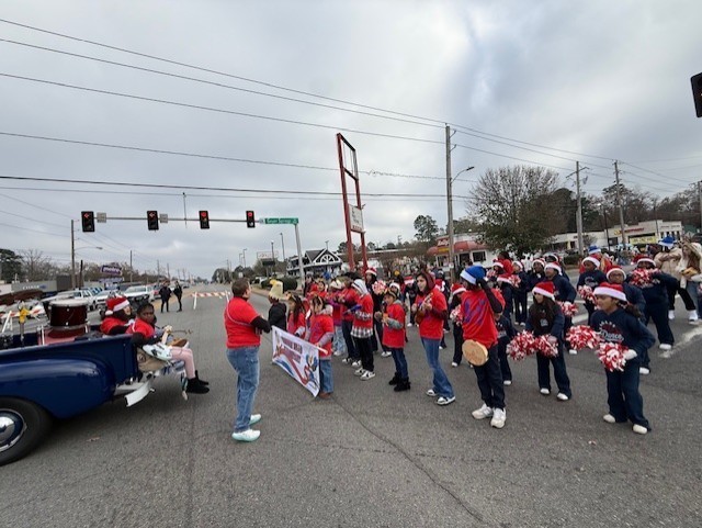 WHE students marching in parade!