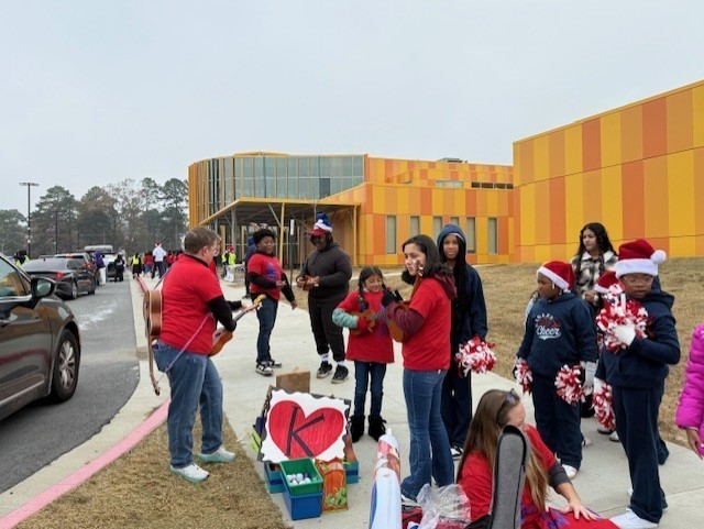 WHE students marching in parade!