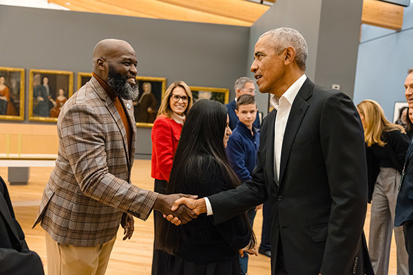 JA Fair Students Participate in Town Hall at Crystal Bridges with President Obama