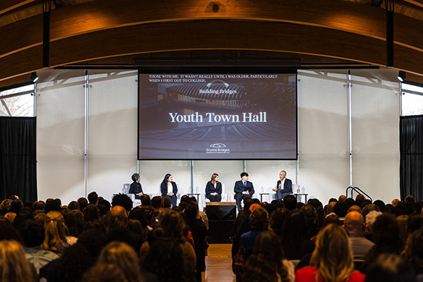 JA Fair Students Participate in Town Hall at Crystal Bridges with President Obama