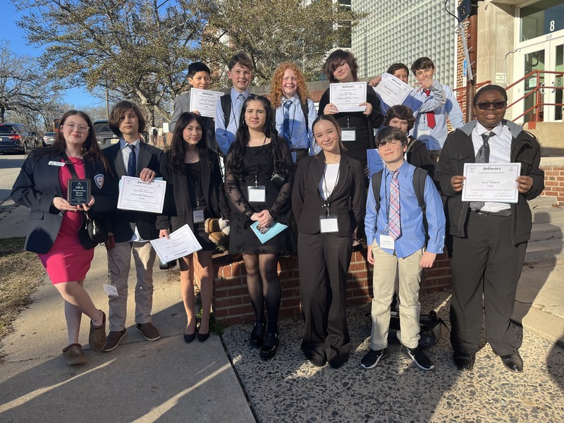 PHMS FBLA spring conference student winners 