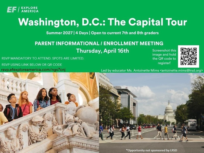 Washington DC flyer with QR code