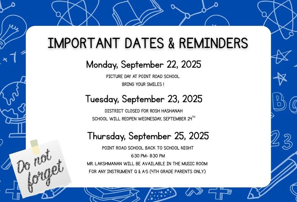 REMINDERS 