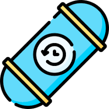 A cartoon image of a blue capsule with a timer image in the middle; signifying time capsule. 