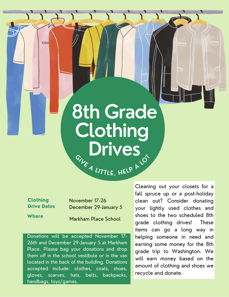 SECOND Markham Clothing Drive 12/29-1/5