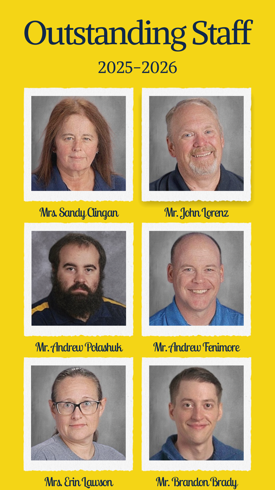 25-26 Outstanding Staff WInners