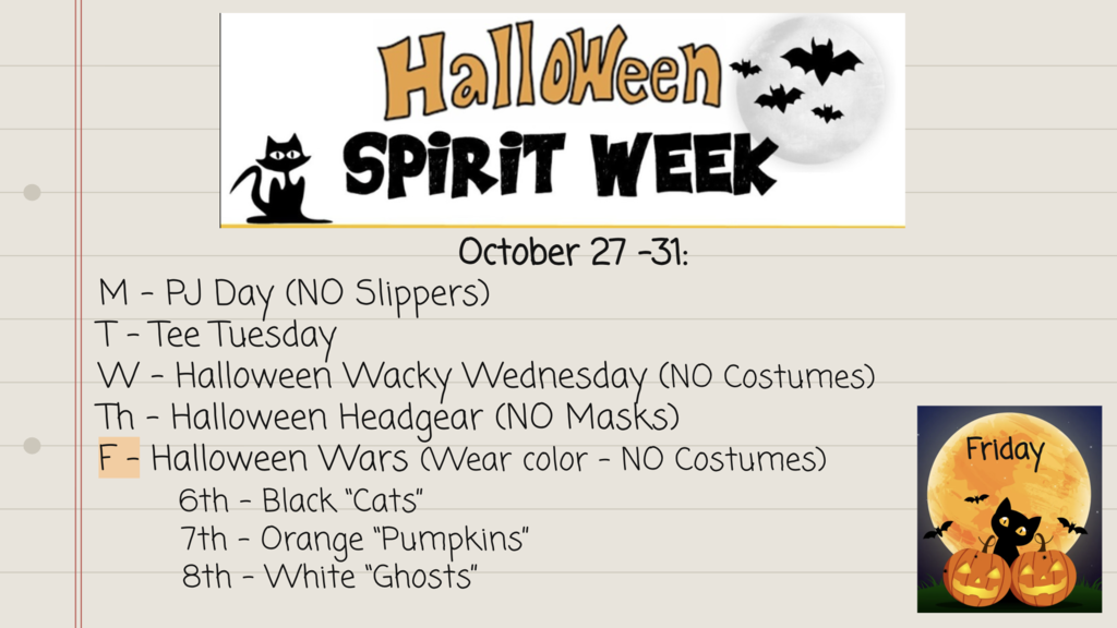 Halloween Spirit week