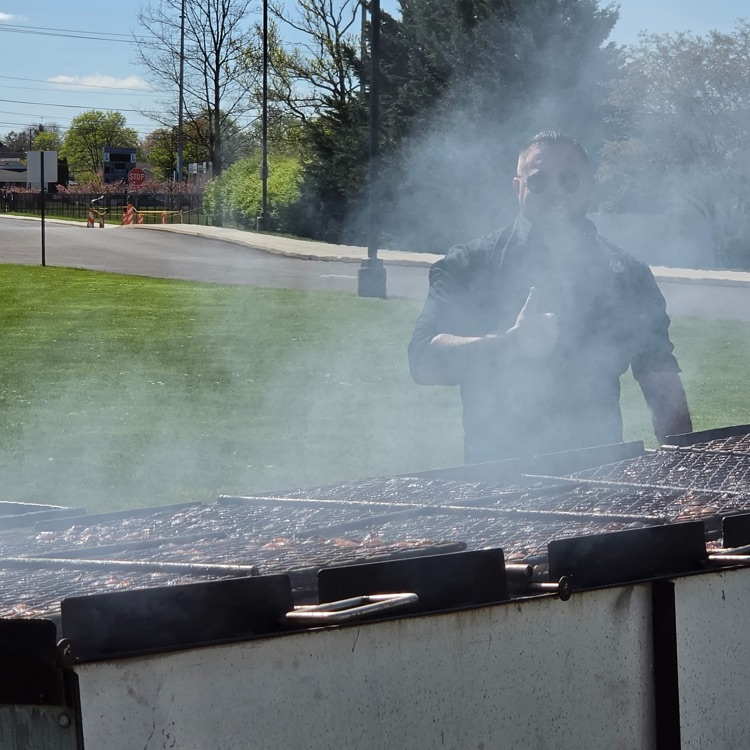 The chicken is cooking, the games and book fair are in full swing! Come get lunch and have some fun. Now until 2pm! 