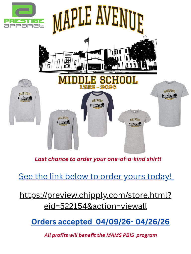 April MAMS Shirt Fundraiser