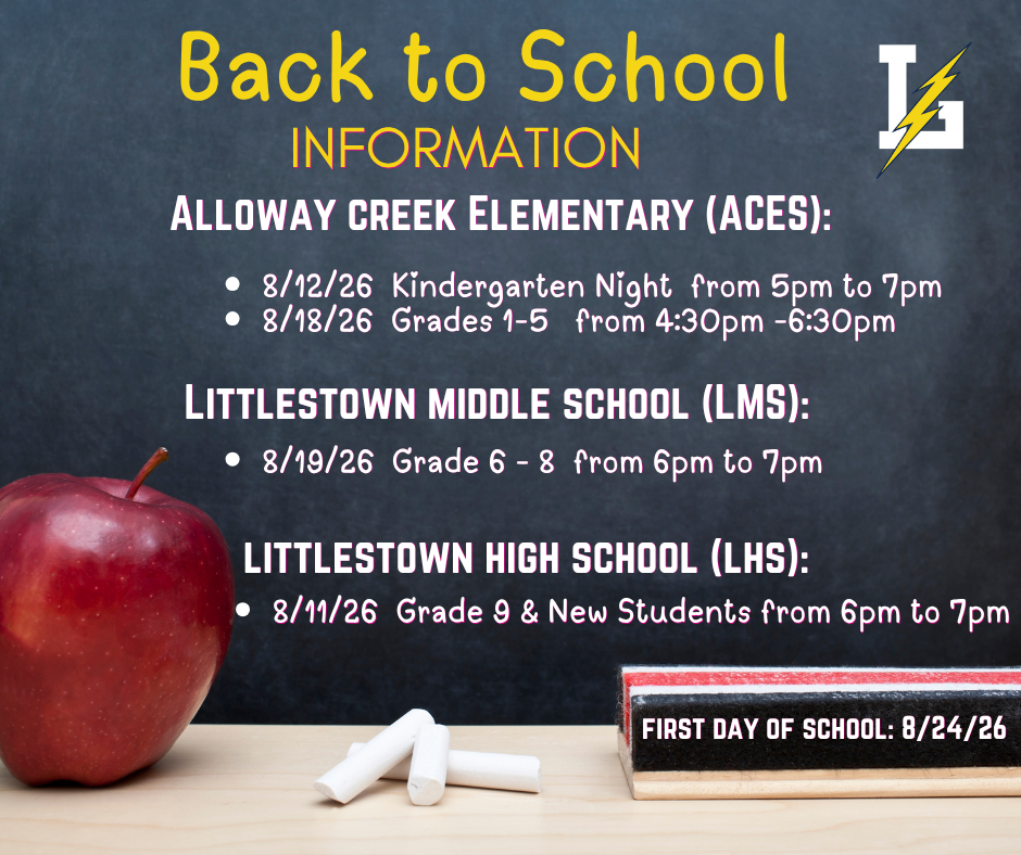 Back to school information