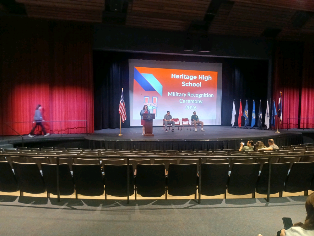 Mrs. Chipman delivering speech
