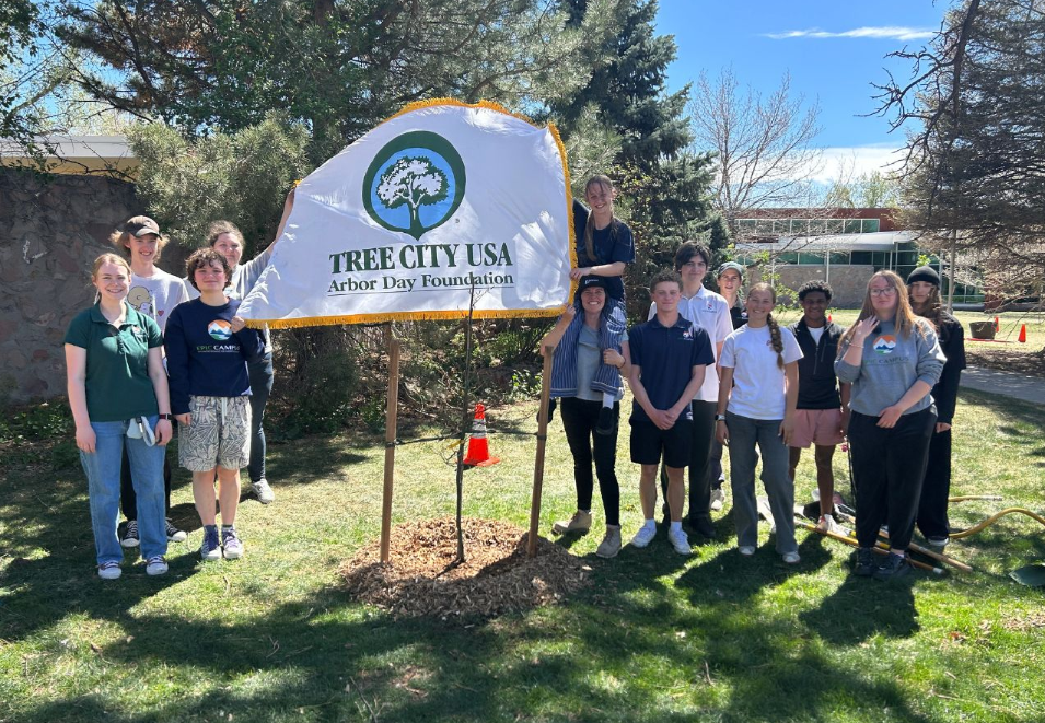 EPIC Campus Natural Resources students helped plant trees for the City of Littleton’s Arbor Day Tree planting.