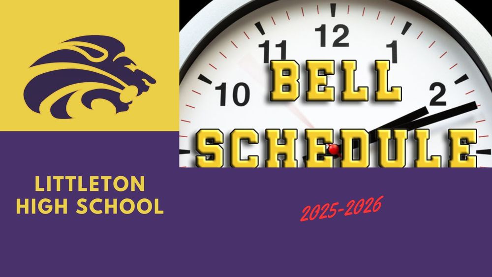 Purple Gold colors with clock and lion head.