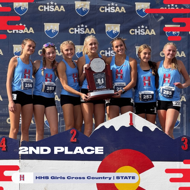 2nd place girls cross country team at state