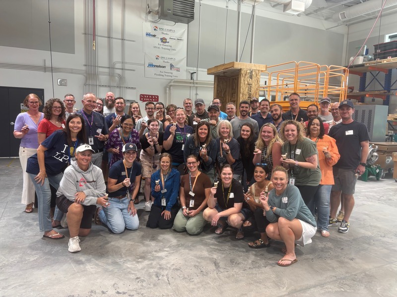 A group photo of CE staff members at EPIC Campus