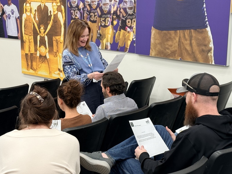 Classroom learning at Family Literacy Night