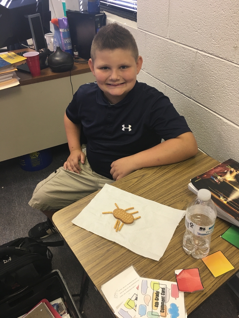 Logan showing his spider