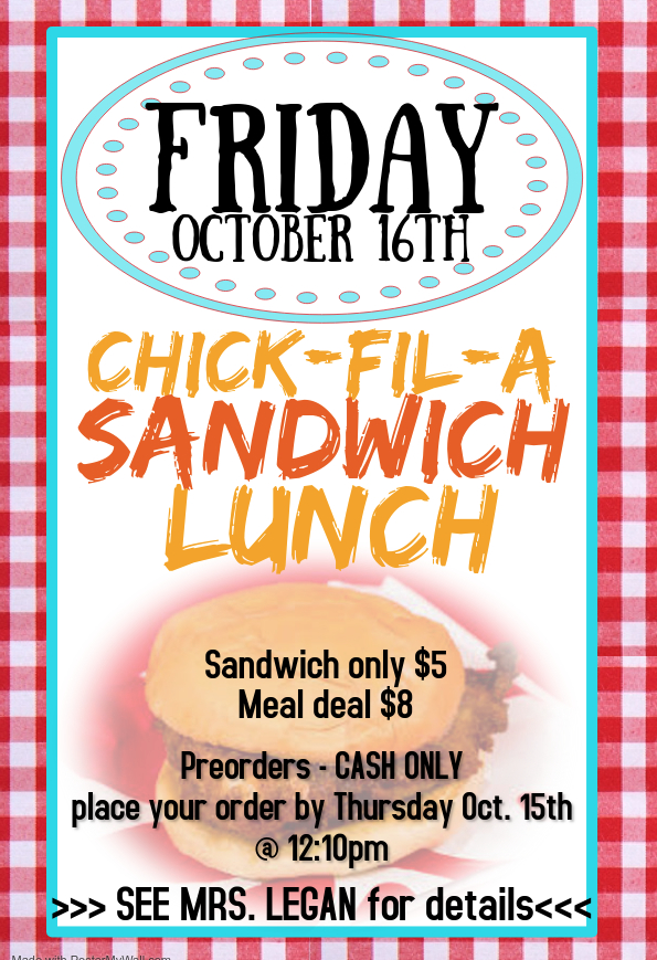 Chick-Fil-A Sandwich Sale!