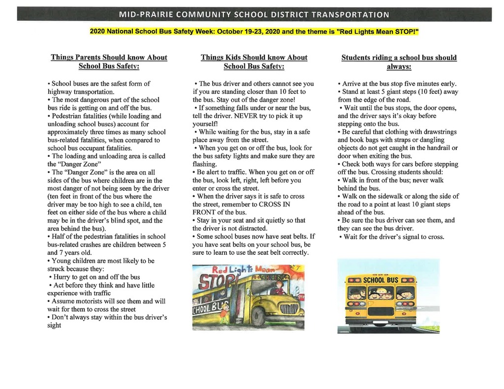 school bus safety week