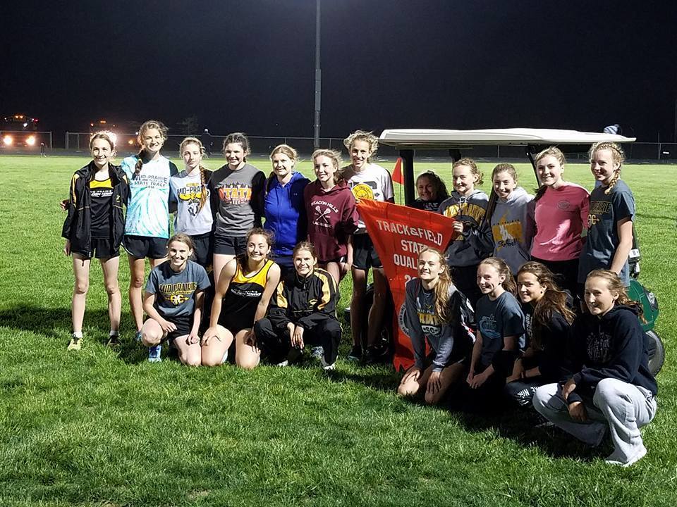 The Mid-Prairie Boys and Girls track teams were district champions.