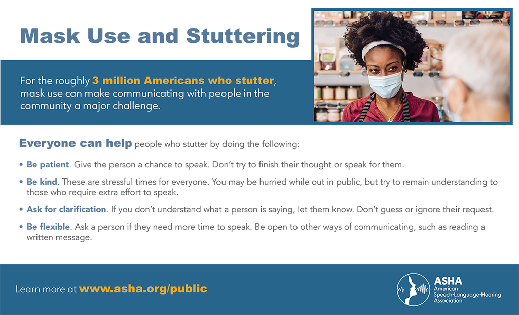 masks and stuttering