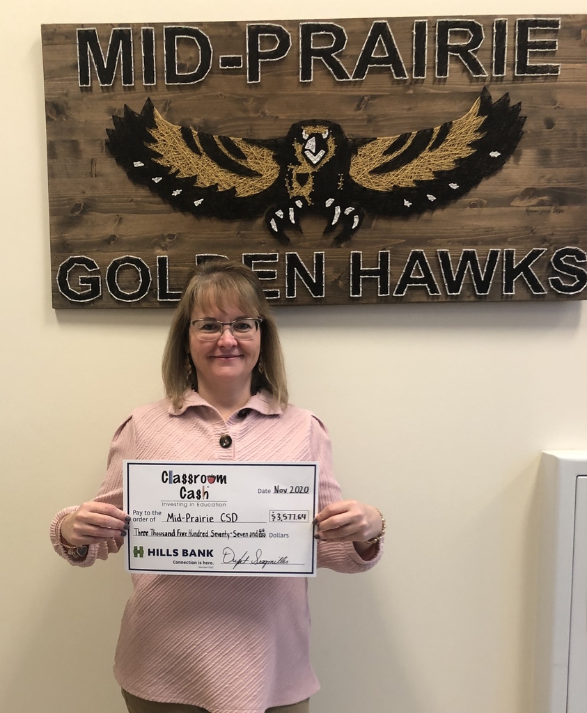 Mid-Prairie receives Classroom Cash