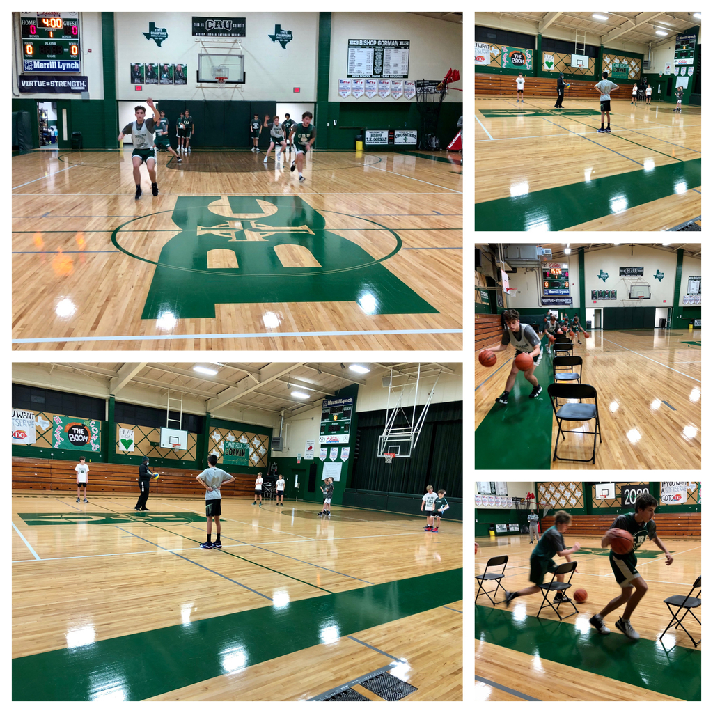 Great first official basketball practice this morning for MS and HS #ConstructionCRU #Clockin 🏀⏰