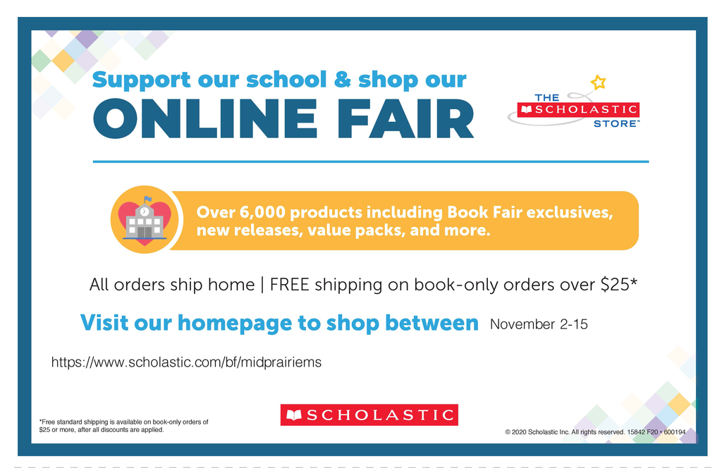 Middle School online book fair