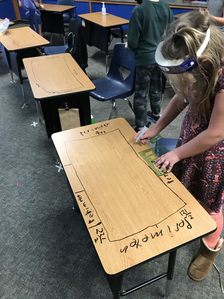 What better way to understand perimeter then to have it right on your desk.