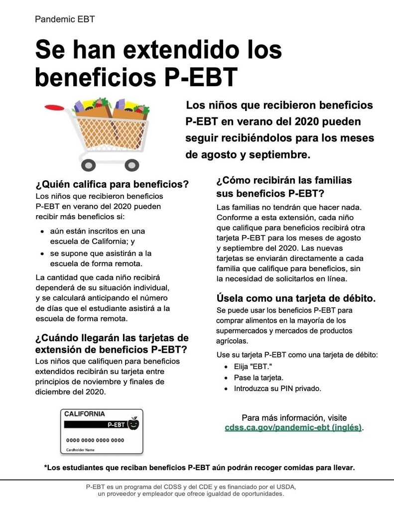 Pandemic EBT Extension-Spanish