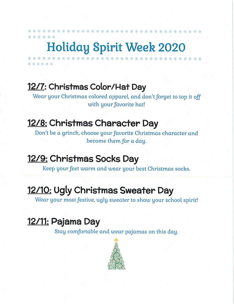 Holiday Spirit Week