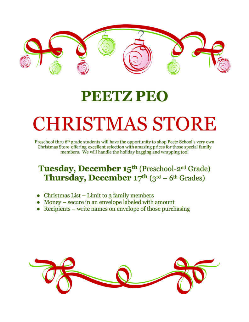 PEO Christmas Store