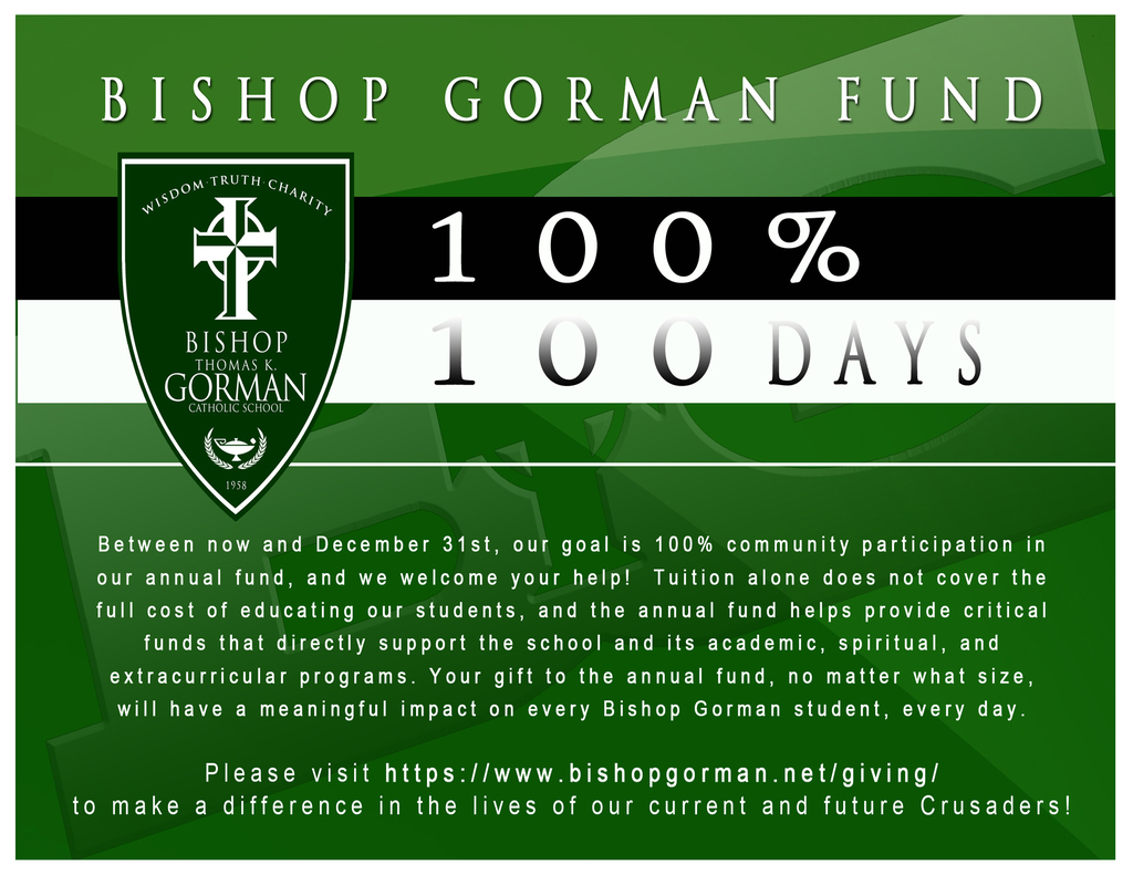 Bishop gorman Fund