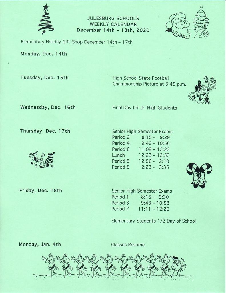 Activity Calendar