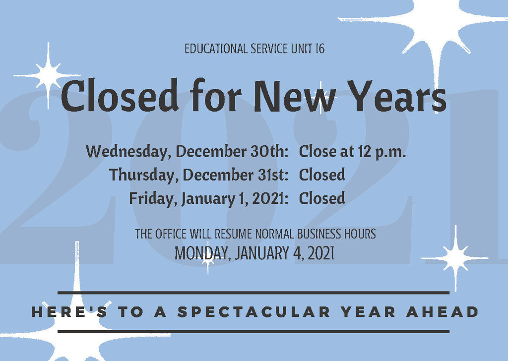New Year Hours
