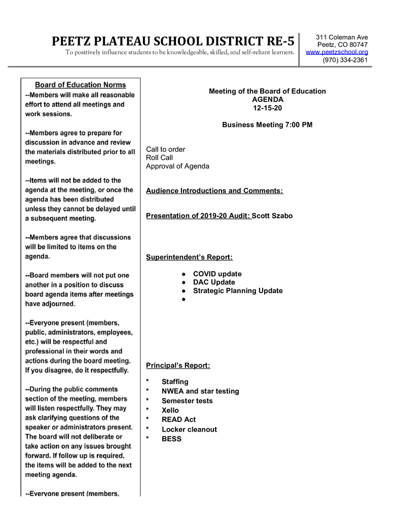 BOE Agenda 12-15-20