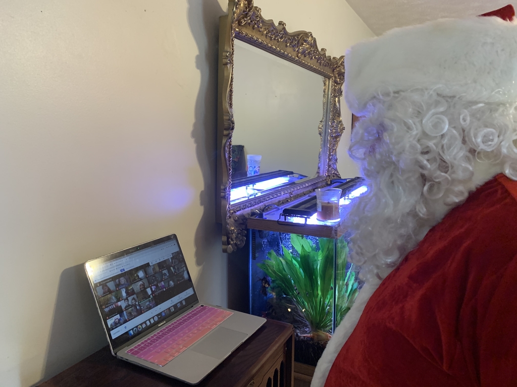 Santa during our Goggle Meet.