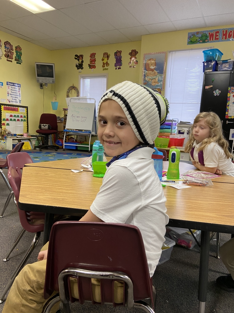 Student with hat
