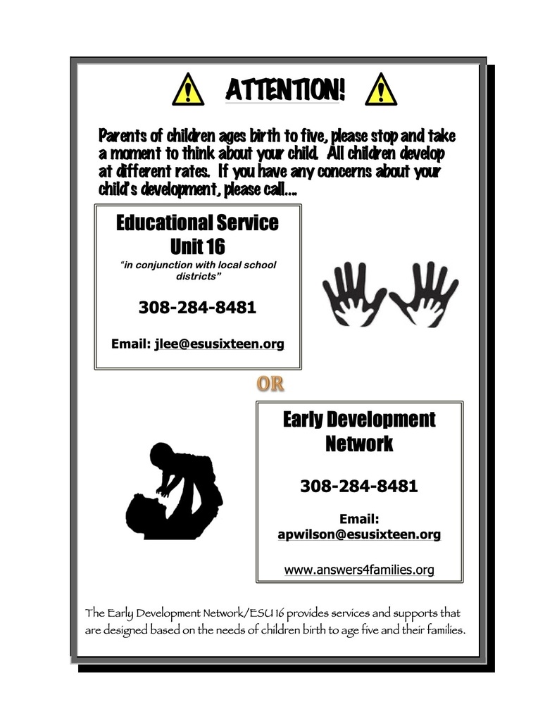 Child Find Poster - Local Contacts