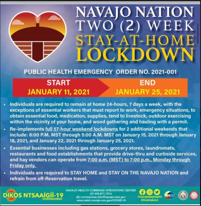 Navajo Nation Announcement