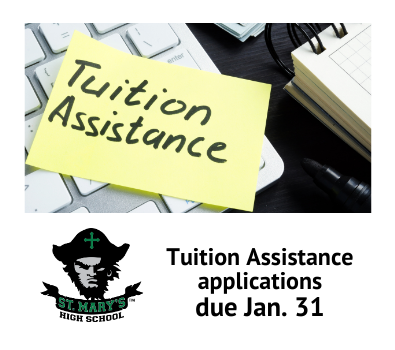 Sticky note with Tuition Assistance written on it