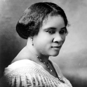 Madam C.J. Walker was born on a cotton plantation in Louisiana and became wealthy after inventing a line of African American hair care products. She established Madame C.J. Walker Laboratories and was known for her philanthropy. https://www.biography.com/inventor/madam-cj-walker