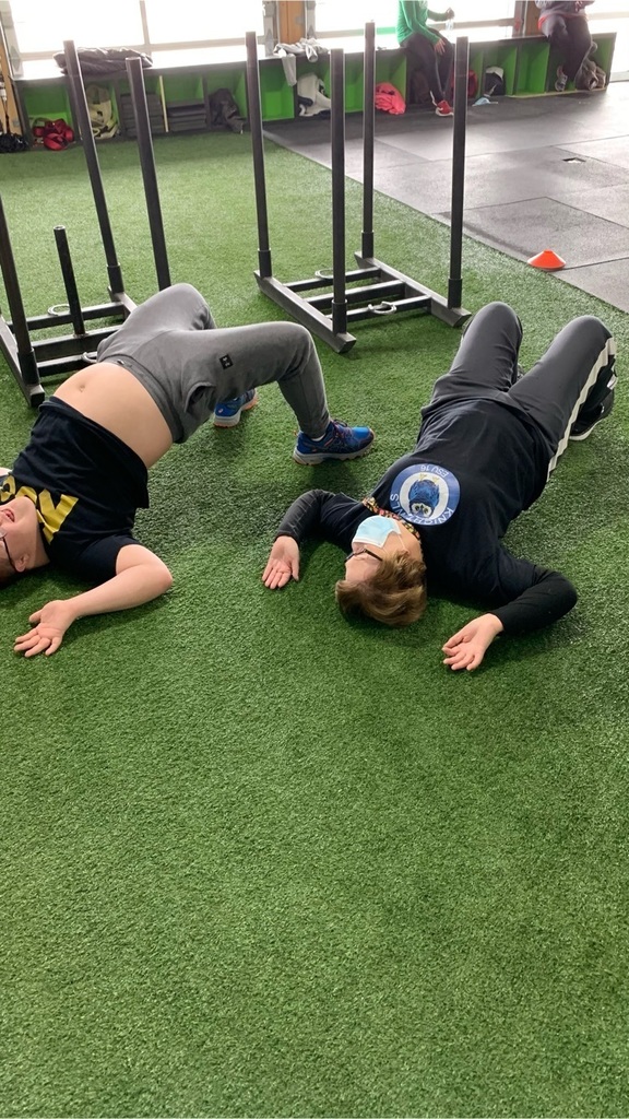 Alex and Mrs.Cisneros working hard!