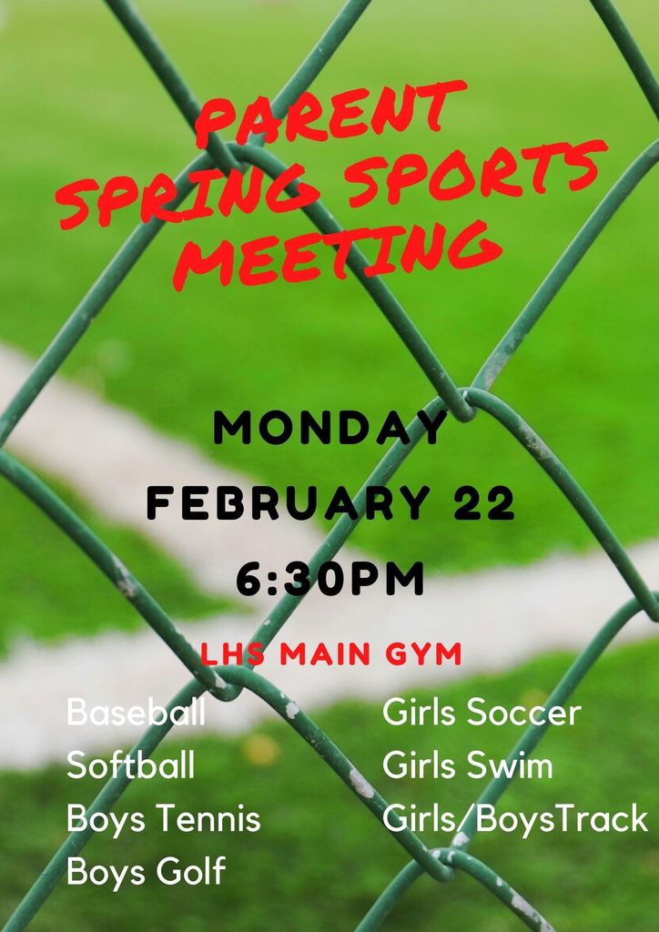 Parent Spring Sports Meeting