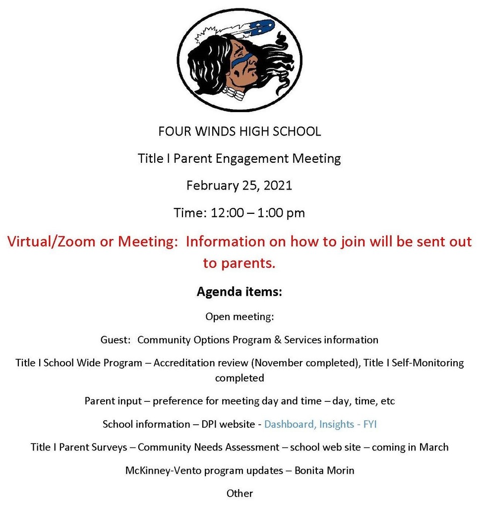 Title I Parent Engagement Meeting 