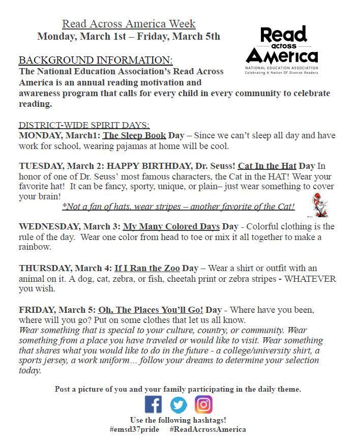 Read Across America Spirit Week