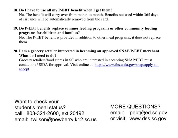 P-EBT FAQs 4