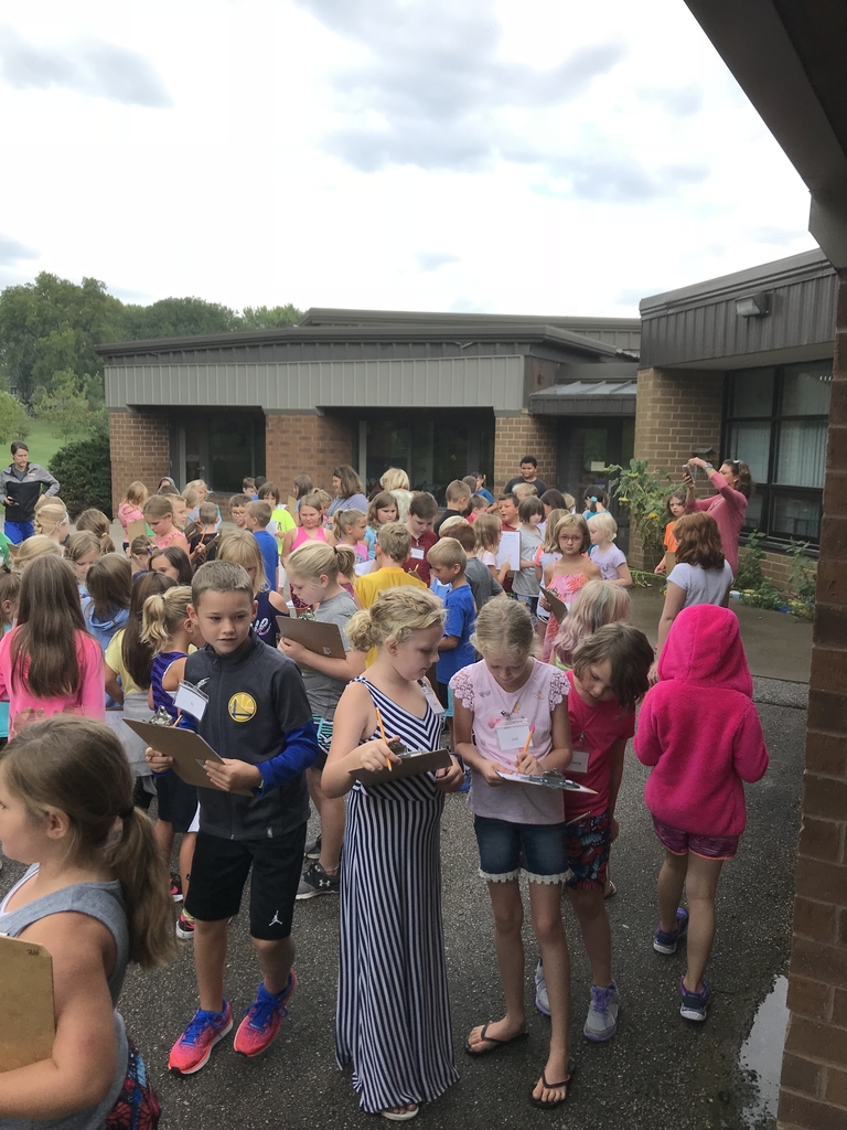Meeting all the 3rd graders.