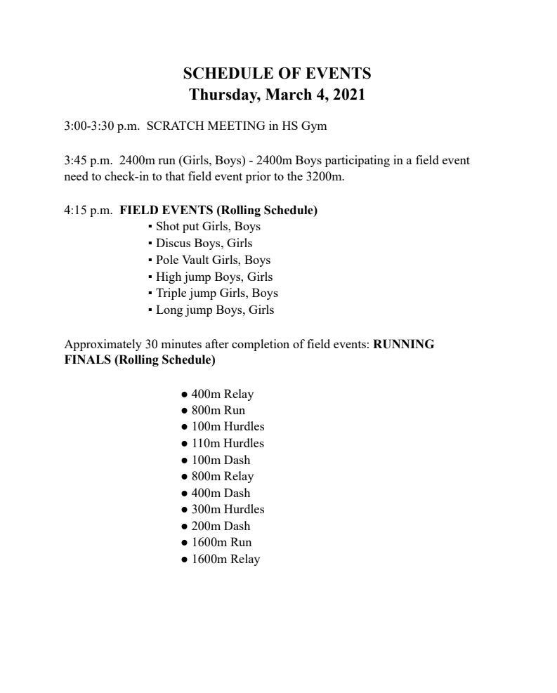 Iraan Jh track meet schedule 