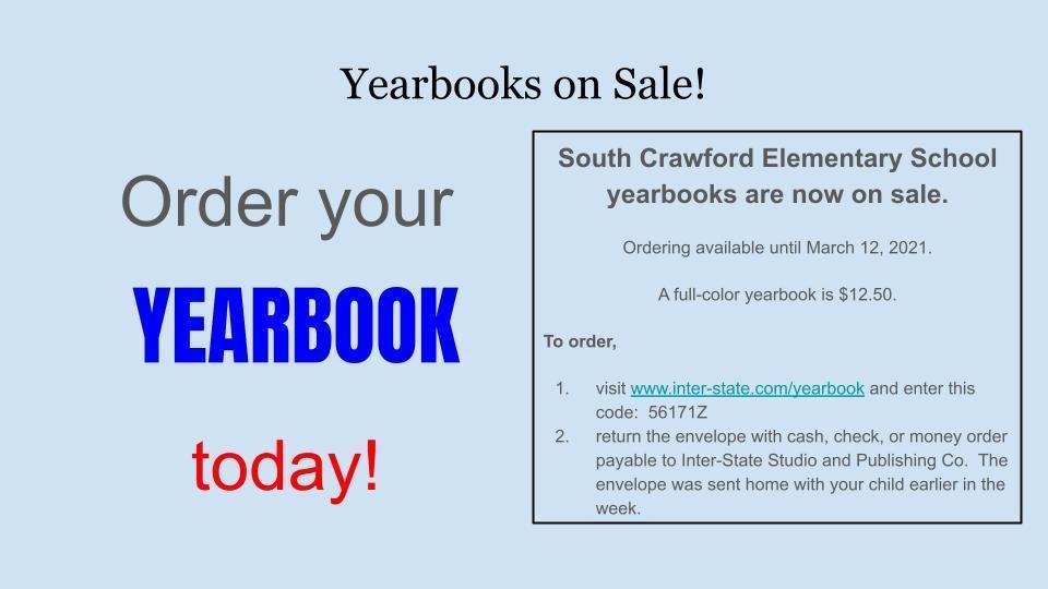 South Crawford Elementary yearbooks